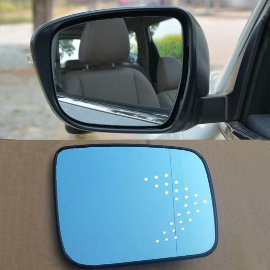 適用: 日産 エクストレイル バックミラー ミラー ワイド アングル 双曲線 ブルー ミラー ウィンカー LED チューニング シグナル ライト AL-II-1432 AL