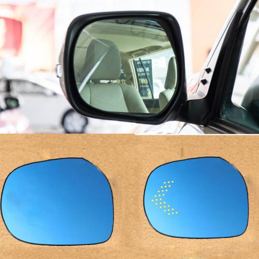 適用: トヨタ プラド/ランドクルーザー バックミラー ミラー ワイド アングル 双曲線 ブルー ミラー ウィンカー LED チューニング シグナル ライト AL-II-1442 AL