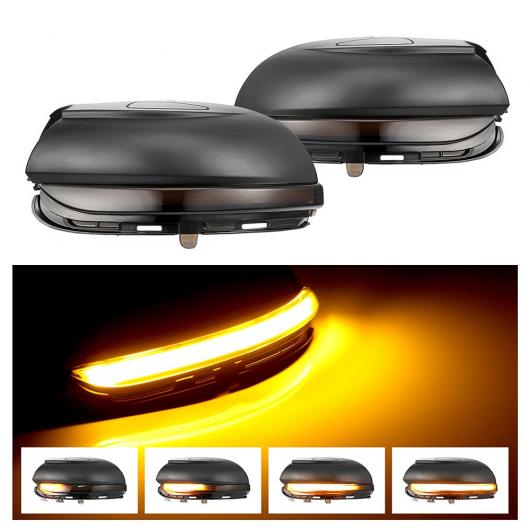 2ピース LED サイド ウイング ダイナミック ウインカー バックミラー ミラー インジケーター 適用: フォルクスワーゲン/VOLKSWAGEN VW ゴルフ MK6 GTI 6 R20 MKVI トゥーラン AL-II-1778 ALの通販は