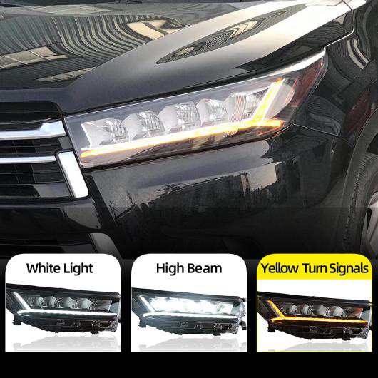 適用: トヨタ ハイランダー クルーガー 2018 オール LED ヘッドライト DRL ダイナミック ウインカー フォグライト デイタイムランニングの通販は