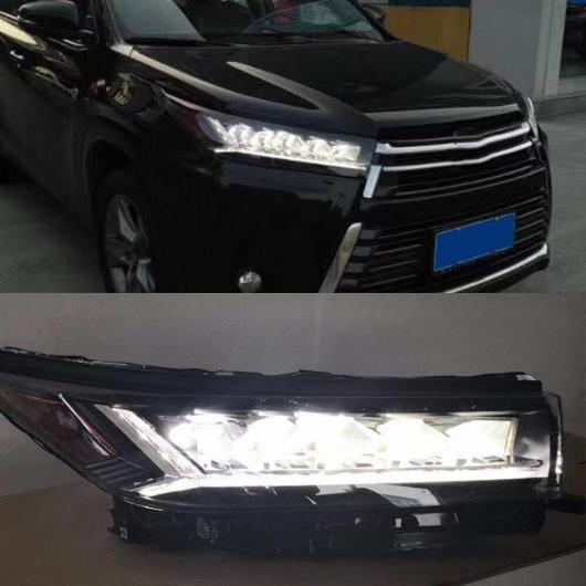 適用: トヨタ ハイランダー クルーガー 2018 オール LED ヘッドライト DRL ダイナミック ウインカー フォグライト デイタイムランニングライト AL-II-1894 AL_3