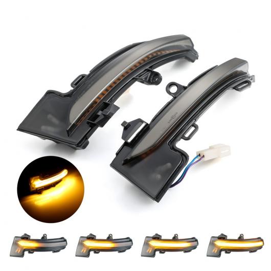 2ピース ダイナミック ウインカー LED サイド ウイング バックミラー ミラー インジケーター リピーター ライト 適用: シュコダ オクタヴィア MK3 5E 2013-2019 AL-II-1910 AL