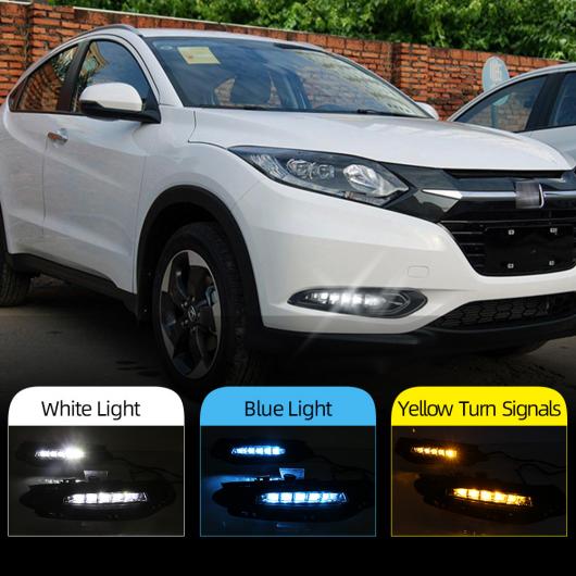 DRL 適用: ホンダ HRV HR-V 2015 2016 2017 2018 12V LED デイタイムランニングライト フォグランプ ダイナミック ウインカー スタイル リレー ホワイト イエロー AL-II-1914 AL