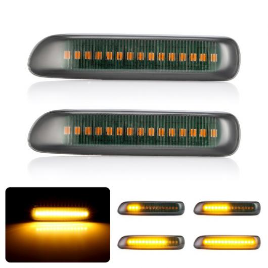 2ピース フロー ウインカー ダイナミック LED サイド マーカー ライト 12V リピーター ランプ 適用: BMW E46 3ER リモウ クーペ コンパクト カブリオレ AL-II-1948 AL 7,547円