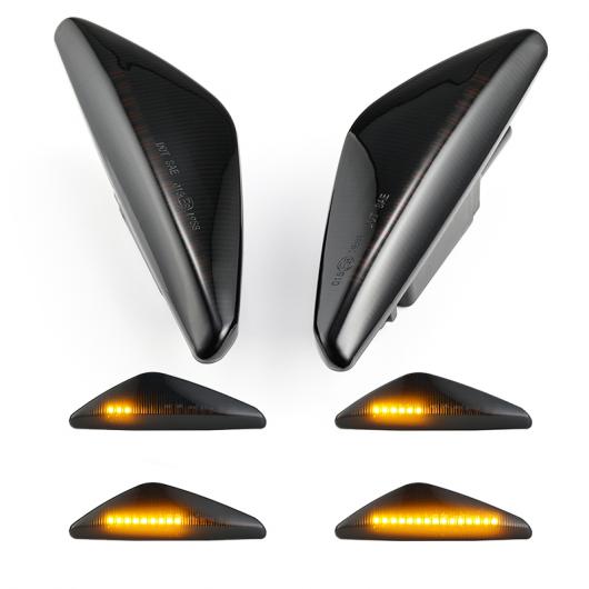 2ピース ダイナミック LED ウインカー サイド マーカー ライト フェンダー ランプ シーケンシャル インジケーター 適用: BMW X3 F25 X5 E70 X6 E71 E72 2008-2014 AL-II-2056 ALの通販は 7,063円