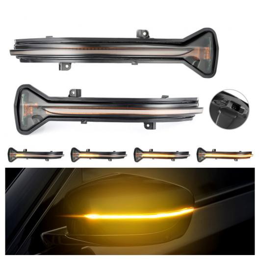 2ピース ダイナミック ウインカー LED 適用: BMW G38 G12 G20 G30 G31 G32 G14 G15 G16 G11 M5 F90 5 6 7 8 3シリーズ 2016-2019 AL-II-2の通販は