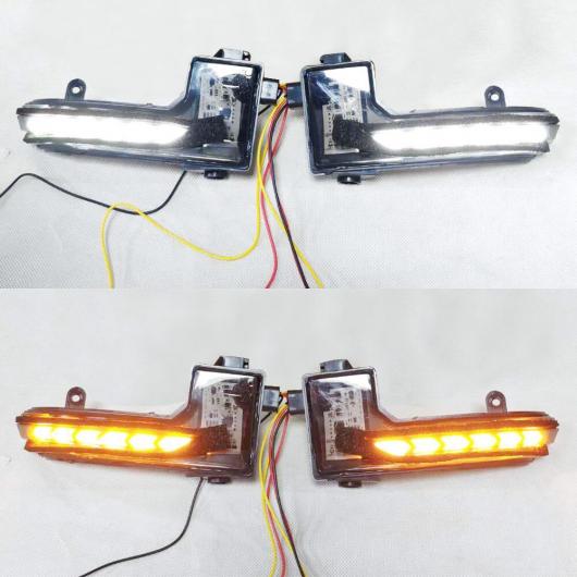 1 ペア ダイナミック LED ウインカー バックミラー ミラー インジケーター シーケンシャル ランプ 適用: マツダ 3 6 2017 2018 2019 アクセラ アテンザ ホワイト イエロー AL-II-2104 AL