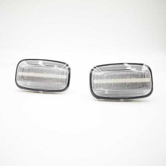 2ピース 適用: トヨタ ランドクルーザー 70 80 100シリーズ ダイナミック LED サイド マーカー フェンダー ライト フロー ウインカー クリア シェル・スモーク シェル シーケンシャル AL-II-2151 AL_4