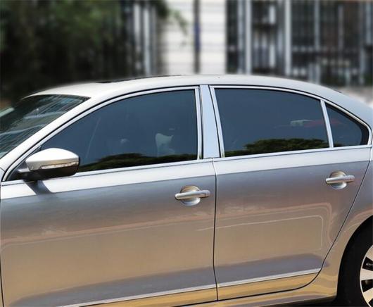 ステンレス スチール クローム ウインドウ ピラー ポスト トリム 適用: VW フォルクスワーゲン/VOLKSWAGEN ジェッタ MK6 MK7 2011 2020 8ピース MK7・MK6 AL-II-2256 AL