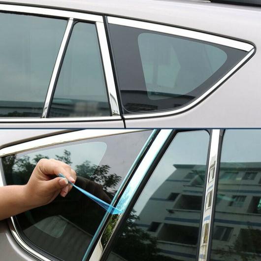 A セット ウインドウ ピラー ウインドウ シル モールディング トリム 適用: VW トゥーラン 2008-2015 14ピース AL-II-2306 AL 外装