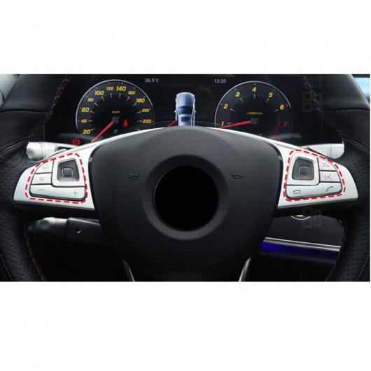 8 ピース パネル ステアリング ホイール トリム インテリア セット マット 適用: ベンツ E クラス W213 2016 2019 ボタン 装飾 カバー AL-II-2966 AL