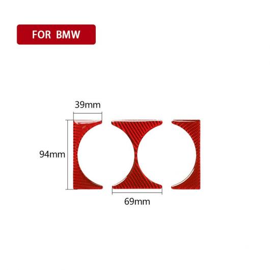 レッド カーボンファイバー カップホルダー パネル トリム カバー 適用: BMW 3シリーズ E46 1998 05 AL-II-3166 AL