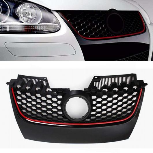 フロント センター グリル バンパー レッド ボーダー 適用: VW ジェッタ GTI GLI 2006 2007 2008 2009 AL-II-3351 AL