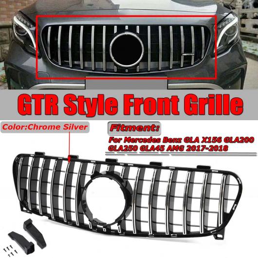 GLA クラス GT R フロント バンパー グリル メッシュ 適用: メルセデス ベンツ X156 GLA200 GLA250 GLA45 AMG 2017-2018 AL-II-3437 AL
