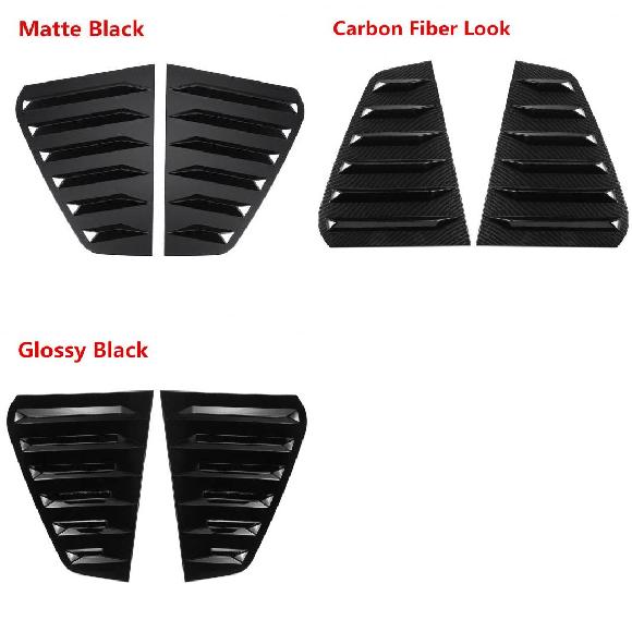 左 + 右 リア ウインドウ ローバー シャッター サイド 吹き出し口 カバー トリム 適用: VW ゴルフ MK7 MK7.5 2014-2019 GTI/GTD/R モデル マットブラック〜ピアノブラック AL-II-3518 AL