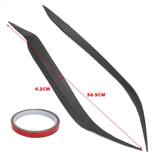 2ピース 樹脂 フロント アイブロー アイリッド ヘッドライト ライト ブロウ トリム フォグ ランプ カバー 適用: マツダ 3 セダン 2004-2009 AL-II-3589 AL