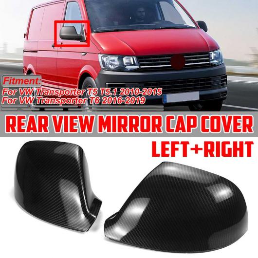 A ペア カーボン調 サイド リア ビュー ミラー カバー キャップ 適用: VW フォルクスワーゲン/VOLKSWAGEN トランスポーター T5 T5.1 T6 2016 2019 AL-II-3686 ALの通販は 11,775円