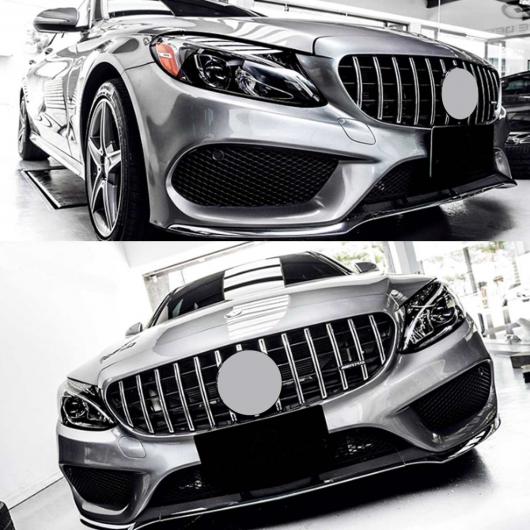 W205 GT R GT 適用: AMG グリル フロント バンパー ベンツ W205 AMG 調 C200 C250 C300 C350 2015 2018 シルバー AL-II-3767 AL_3
