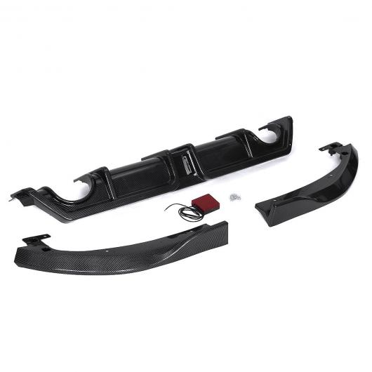 3ピース リア バンパー ディフューザー スプリッタ リップ スポイラー バンパー ガード プロテクター 適用: ホンダ シビック 2016 2019 マットブラック AL-II-3893 ALの通販は