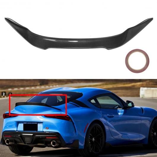 リア テール ウイング スポイラー リップ リアル カーボンファイバー リア トランク ブーツ リップ スポイラー ウイング メンバー 適用: トヨタ スープラ 2018 2019 2020 AL-II-4175 AL