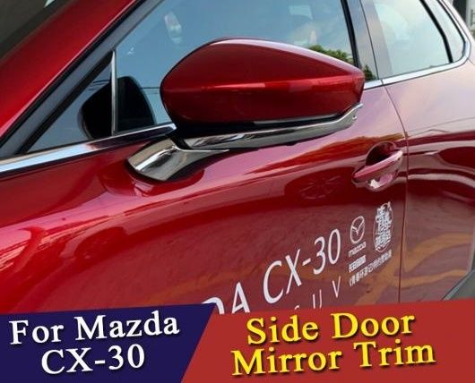 AL ABS クローム バックミラー サイド ドア ミラー カバー トリム 適用: マツダ CX-30 2020 2021 AL-II-4219の通販は 5,987円