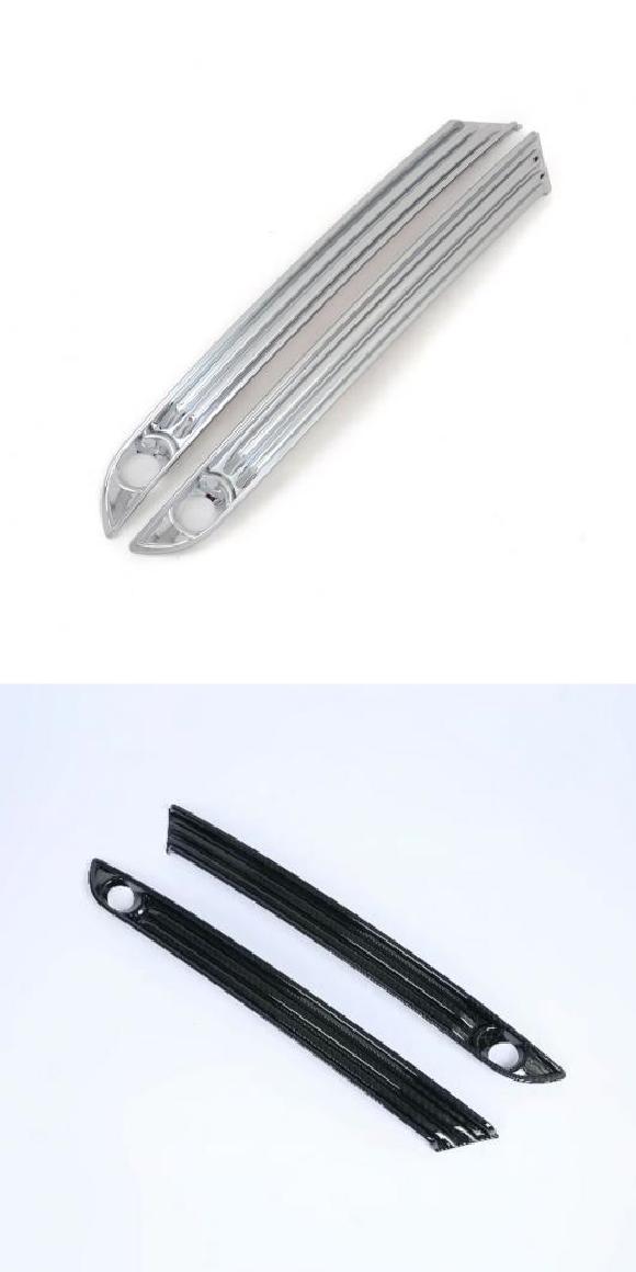 適用: マツダ CX5 CX-5 KF 2020 2017 2019 フロント フォグライト ランプ アイブロー カバー トリム フォグライト アイリッド ガーニッシュ ABS クローム・カーボンファイバー AL-II-4230 AL