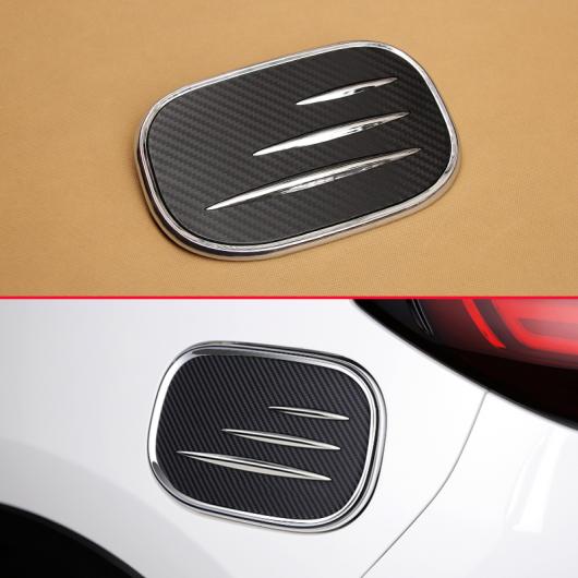 適用: マツダ CX-5 KF 2017 2018 2019 CX5 カーボンファイバー + クローム スタイル フューエル タンク キャップ ガス オイル カバー メンバー オーバーレイ AL-II-4261 AL