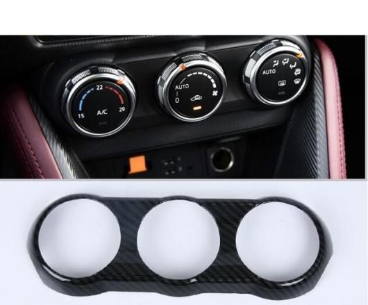 適用: マツダ CX-3 2018 1ピース カーボンファイバー ABS クローム エアコン スイッチ カバー トリム アクセサリー AL-II-4333 ALの通販は 10,030円
