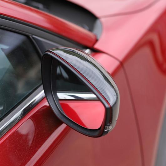 適用: マツダ CX-30 CX30 2019 2020 /カーボン バックミラー サイド ドア ミラー カバー トリム 2ピース ABS カーボン AL-II-4397 AL_2
