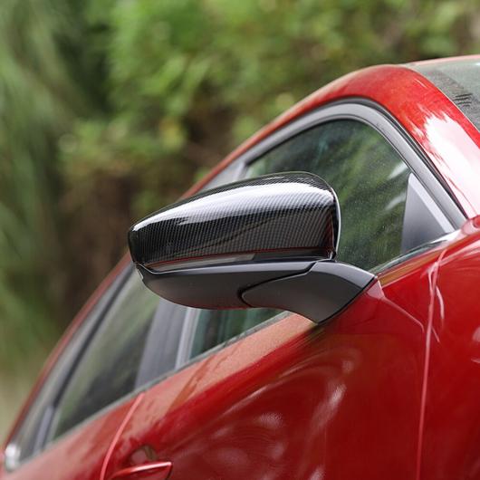 適用: マツダ CX-30 CX30 2019 2020 /カーボン バックミラー サイド ドア ミラー カバー トリム 2ピース ABS カーボン AL-II-4397 AL_3