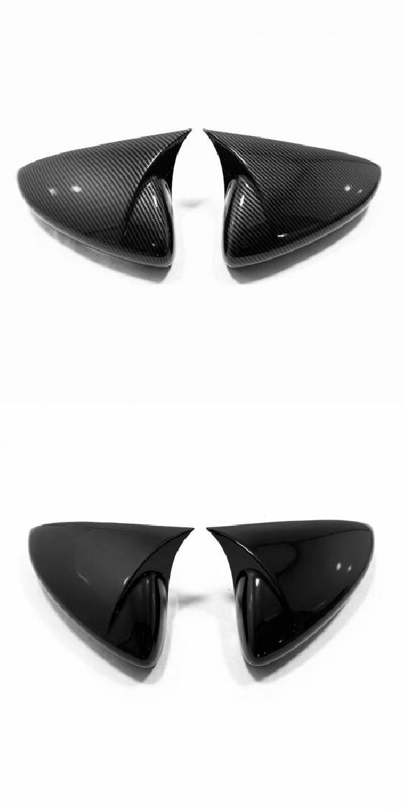 適用: マツダ CX-30 CX30 2020 2021 クローム リア ビュー カバー トリム バックミラー ミラー ケース キャップ オーバーレイ カーボンファイバー 2・ブラック AL-II-4402 ALの通販は