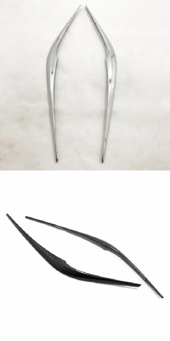 適用: マツダ CX-5 CX5 KF 2017 2018 2019 2020 テールライト アイブロー カバー トリム リア テールライト ランプ アイリッド ストリップ ABS クローム・カーボンファイバー調 AL-II-4431 ALの通販は