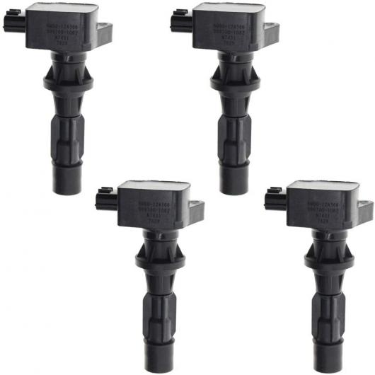 4X イグニッション コイル パック オート エンジン イグニッション コイル 6M8G12A366 適用: 3 6 MX 5 ミアータ プレマシー トリビュート L4 2.0L 2.3L 2.5L UF540 UF 540 AL-II-8001 AL