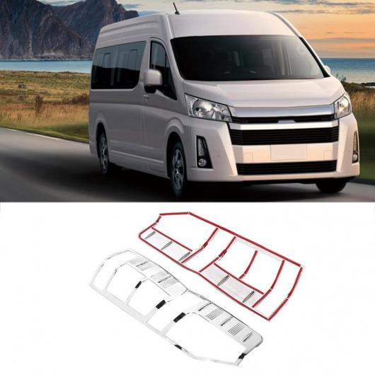 カースタイリング 2ピース リア テールライト ランプ テールライト 装飾 カバー トリム フレーム 適用: トヨタ ハイエース 2019 AL-JJ-0095 ALの通販は 23,595円