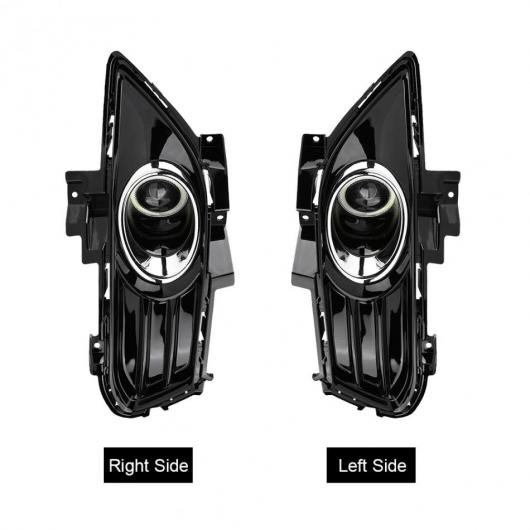 Front Bumper フォグライト Grill, Shockproof Scratch Protection Round Edges Chrome Style フォグライト Grill Cover for CADDY 2010 to 2015 (Right) 車フロントバンパーフォグライトグリルフォグランプグリルカバー Q7 S