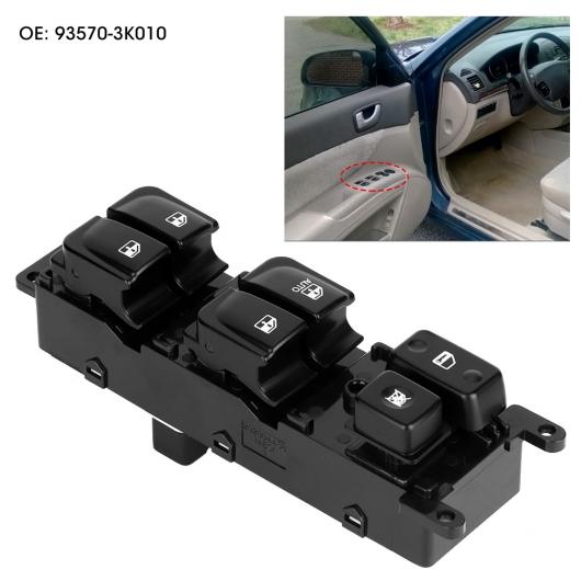 ウインドウ パワー マスター スイッチ コントロール ボタン 適用: ヒュンダイ/現代/HYUNDAI ソナタ 2005-2007 93570-3K010 AL-JJ-0454 AL