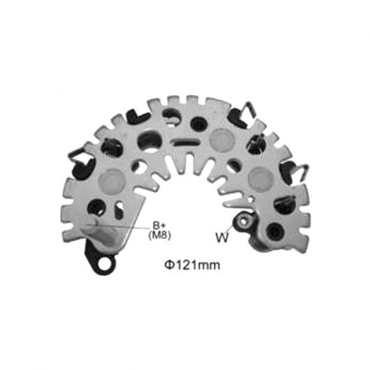 AL オルタネーター ジェネレーター 整流器 ブリッジ 適用: XR642 63624201 63320256 RI-23H 138377 1ピース AL-JJ-1289