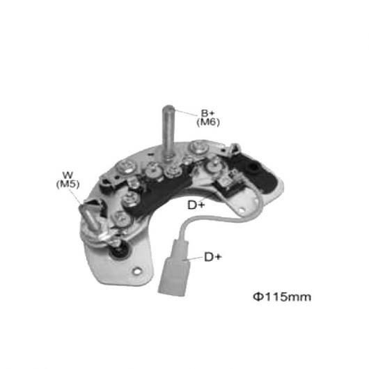 オルタネーター ジェネレーター 整流器 ブリッジ 適用: LR570HD UBB 140 84456 31-9220 132718 RL-06H REC-834 1ピース AL-JJ-1296 AL