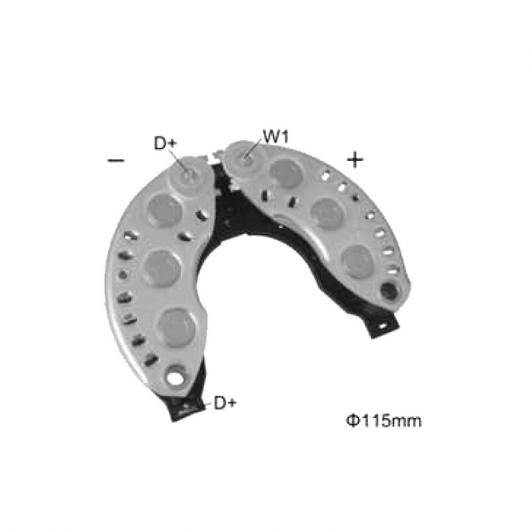 AL オルタネーター ジェネレーター 整流器 ブリッジ 適用: PR103 139668 172-40036 M8060 009-0232 21224163 PR114017 1ピース AL-JJ-1594の通販は