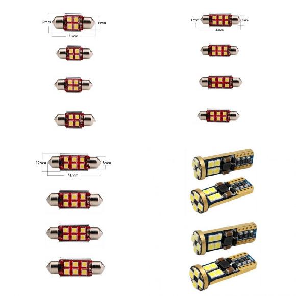 AL LED 車用 内装 ライト 適用: BMW E30 コンバーチブル ツーリング リア トランク グローブ ボックス バニティミラー ライト エラーフリー 31mm〜T10 ホワイト AL-JJ-2252