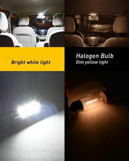 AL LED 車用 内装 ライト 適用: フォード/FORD フォーカス DAW DBW ハッチバック サルーン DFW Turnier DNW エステート ランプ バルブ 28mm バニティ ミラー〜BA9S ホワイト AL-JJ-2336_2