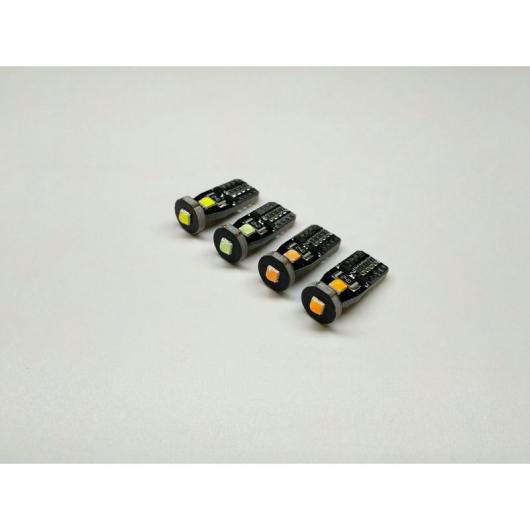 車用 内装 LED ライト 適用: フォード/FORD フォーカス 2 フォーカス MK2 フィエスタ MK7 フォーカス 3 MK3 レンジャー モンデオ MK4 エラーフリー T10 10ピース ホワイト〜アイスブルー AL-JJ-2733 AL_2