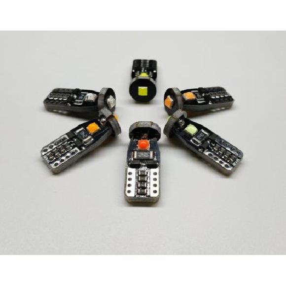 車用 内装 LED ライト 適用: トヨタ CHR カローラ エラーフリー T10 10ピース ホワイト〜アイスブルー AL-JJ-2742 AL