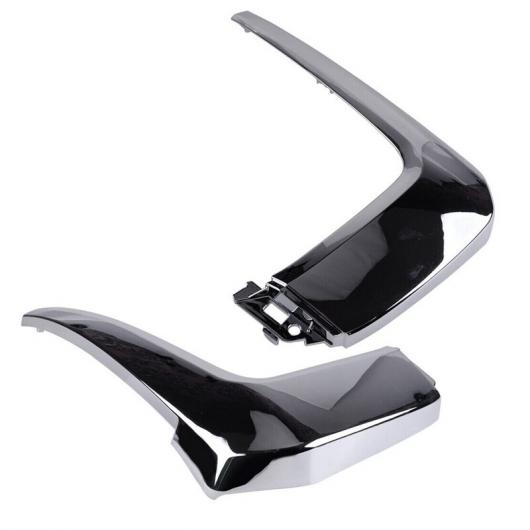 クローム フロント バンパー カバー トリム 装飾 ストリップ 適用: 三菱 アウトランダー 2016 2017 2018 6407A145 6407A146 タイプ001 AL-JJ-2853 AL_2