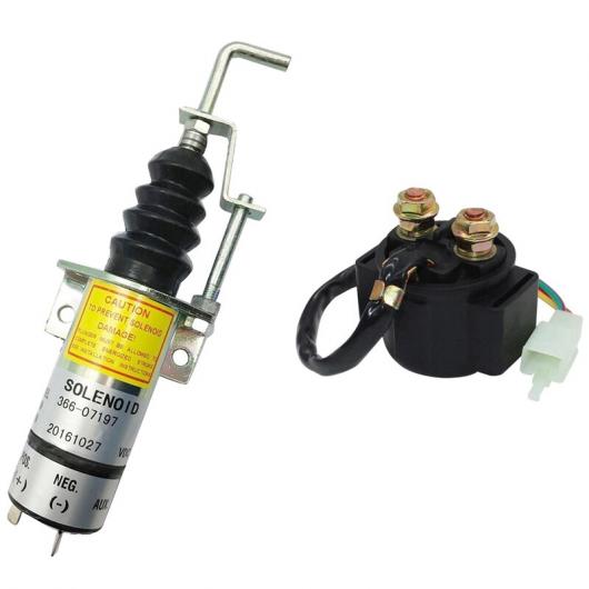 1502-12C7U2B2S1 SA-3405T 366-07197 2 ピン 12V ストップ ソレノイド バルブ カット オフ ソレノイド スターター ソレノイド リレー AL-JJ-3340 ALの通販は