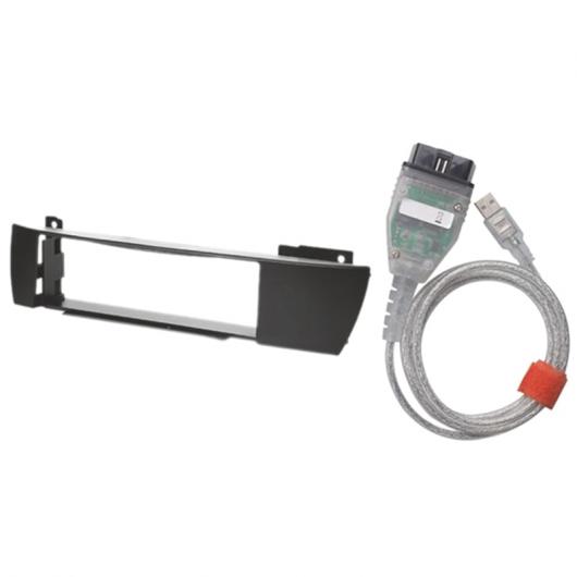 INPA K + DCAN FT232RL シップ インターフェース OBD2 自動車 診断 スキャナー 1DIN ステレオ ラジオ トリム パネル AL-JJ-3367 AL