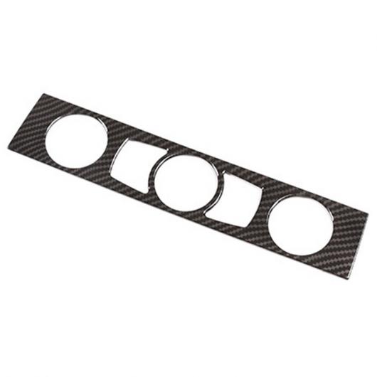 カーボンファイバー エアコン ボタン カバー 装飾 トリム 適用: 2004-2010 5シリーズ E60 AL-JJ-3887 AL_2