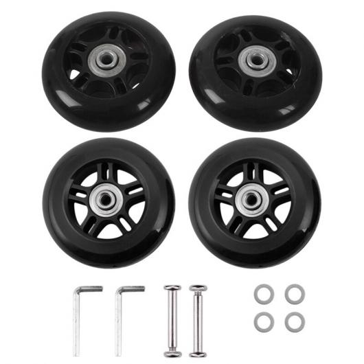 4 セット ラゲッジ スーツケース ホイール 車軸 レンチ リペア セット 2セット 75x2m ＆ 2セット 84x24mm AL-JJ-3890 AL