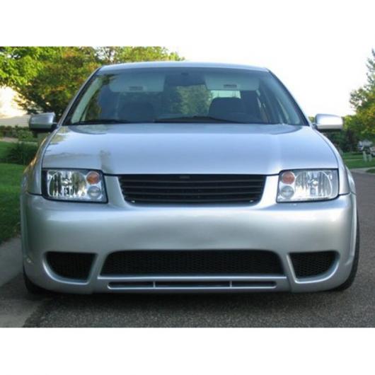 ブラック グリル-マット ブラック フロント フード グリル 適用: VW/ジェッタ/ボーラ MK4 1999-2004 1J5853655C タイプ001 AL-JJ-4346 AL_3