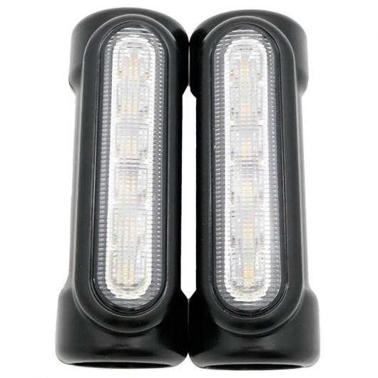 バイク LED ハイウェイ バー スイッチバック ドライビング ライト/ウインカー ライト 適用: ブラック AL-JJ-4607 2輪 AL_2